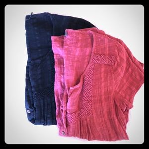 Bundle of 2 Prana Woven Tops